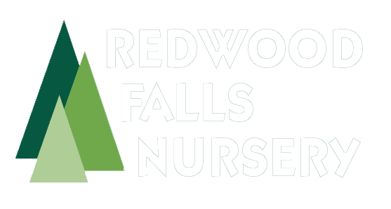 Redwood Falls Nursery Logo White
